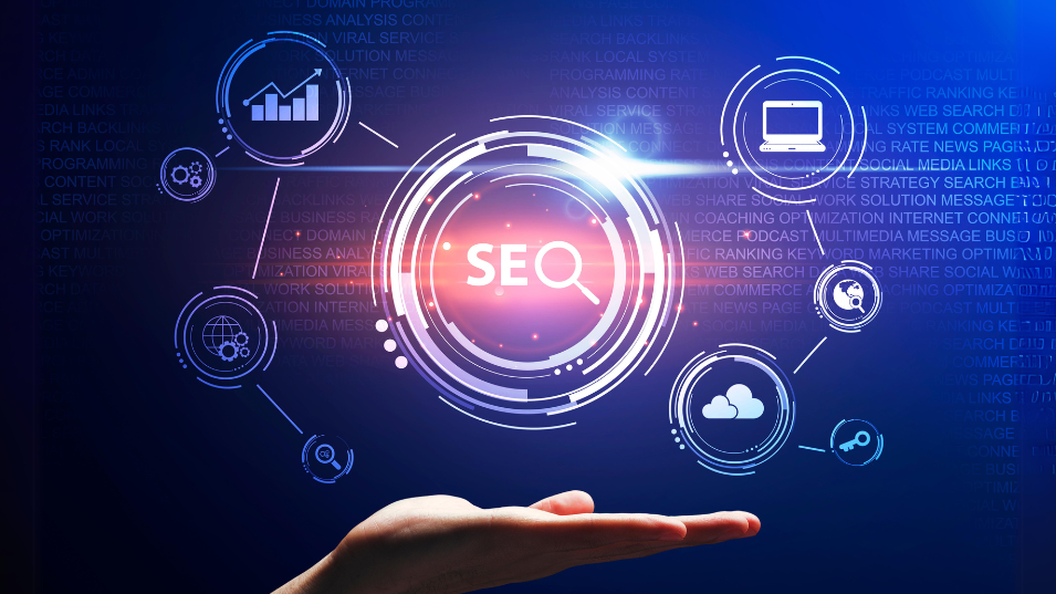 An image for SEO for Beginners with a hand