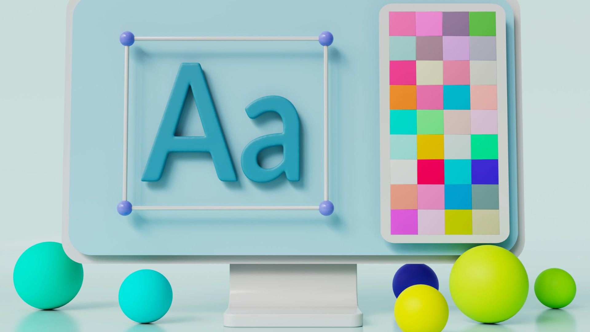 The role of selected fonts and colors in modern web design